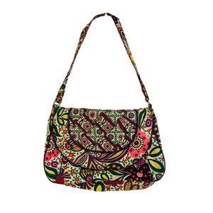 VERA BRADLEY Flap Shoulder Bag in Viva La Vera Print (Discontinued)